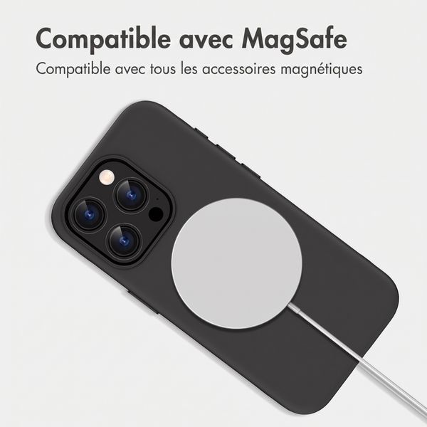 imoshion Coque arrière Color avec Thin MagSafe Ring Apple iPhone 15 Pro - Noir