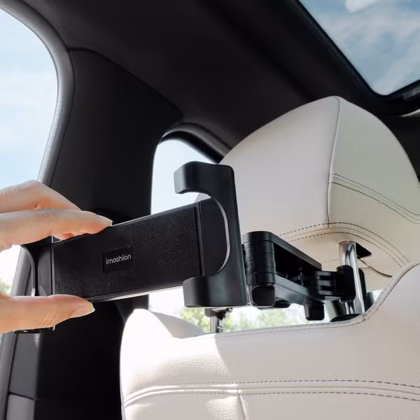 imoshion Appuie-tête Support pour tablette de voiture avec bras réglable - Noir