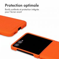 Accezz Coque arrière Grid Samsung Galaxy Z Flip 8 - Orange