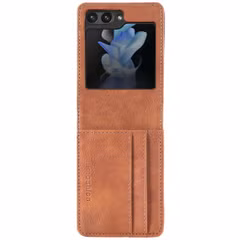imoshion Étui de télephone portefeuille Luxe Samsung Galaxy Z Flip 5 - Marron