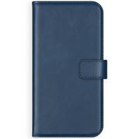 Selencia Étui portefeuille en cuir véritable Samsung Galaxy A12 - Bleu