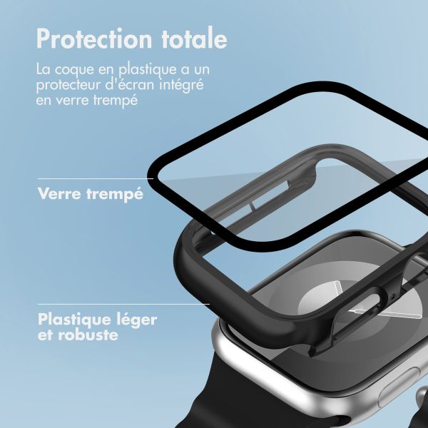 imoshion Coque rigide brillante à couverture complète Apple Watch 4 / 5 / 6 / SE - 40 mm - Noir