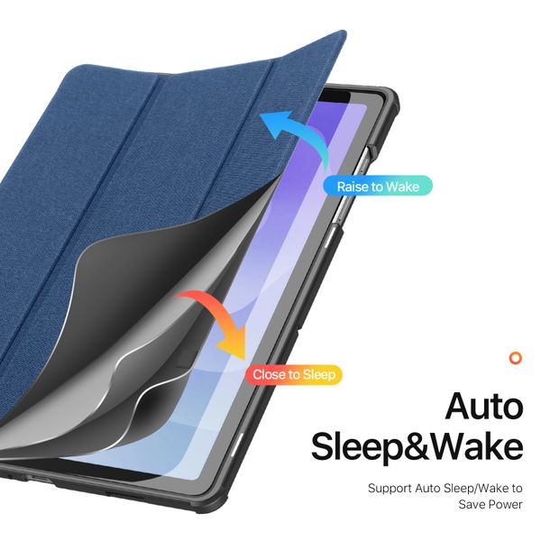 Dux Ducis Coque tablette Domo Samsung Galaxy Tab A11 Plus - Bleu foncé