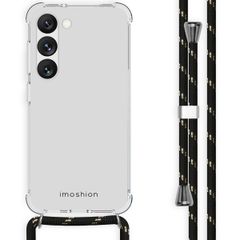 imoshion Coque arrière transparente avec cordon Samsung Galaxy S23 - Noir & Doré