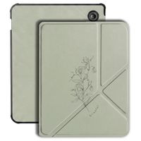 imoshion Étui de liseuse portefeuille design Pliable Kobo Libra Colour - Floral Green