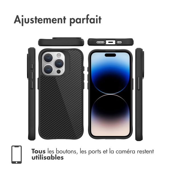 imoshion Rugged Hybrid Carbon Case Apple iPhone 15 Pro - Noir