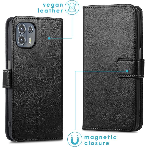 imoshion Étui de télephone portefeuille de luxe Motorola Edge 20 Lite - Noir