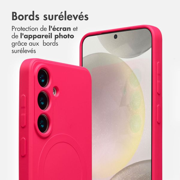 imoshion Coque Couleur avec MagSafe Samsung Galaxy S24 - Neon Pink