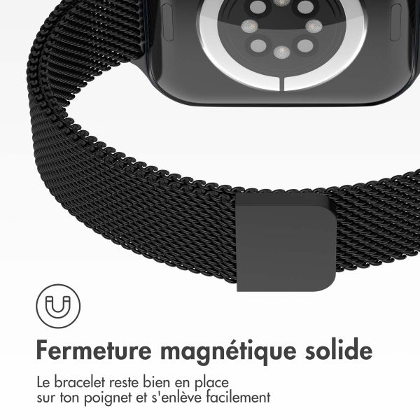 imoshion Bracelet slim Milanese Apple Watch | 38/40/41/42 mm - Noir