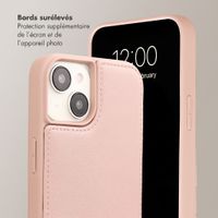 Selencia Coque de télephone Nova avec cordon et porte-cartes Apple iPhone 14 / 13 - Dusty Rose