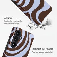 Selencia Coque arrière Vivid avec MagSafe Samsung Galaxy S26 FE - Dream Swirl Chocolate