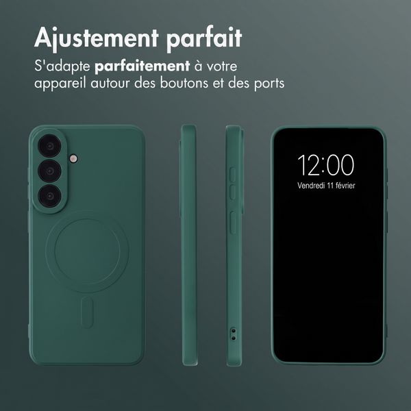 imoshion Coque Couleur avec MagSafe Samsung Galaxy S26 FE - Vert foncé