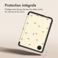 imoshion Étui de liseuse portefeuille design Pliable Kobo Clara Colour / BW - Garden Stripes