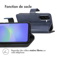 imoshion Étui de télephone portefeuille de luxe Samsung Galaxy A57 (5G) - Bleu foncé