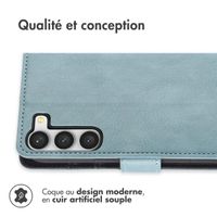 imoshion Étui de télephone portefeuille de luxe Samsung Galaxy S23 - Bleu clair