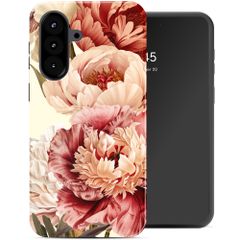 Selencia Coque arrière Vivid Samsung Galaxy A57 (5G) - Vintage Peony
