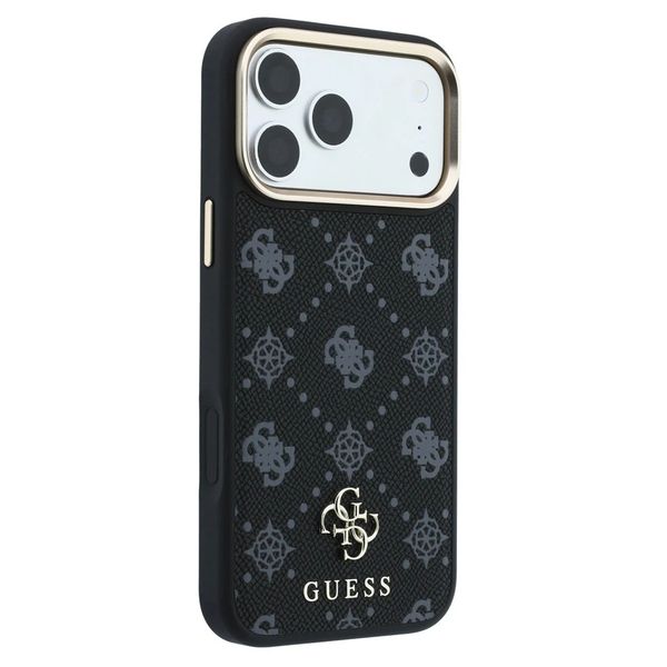 Guess Coque 4G Metal Logo MagSafe Apple iPhone 18 Pro / 17 Pro - Black
