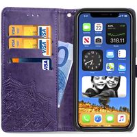 Etui de télephone portefeuille Mandala Apple iPhone 12 (Pro) - Violet