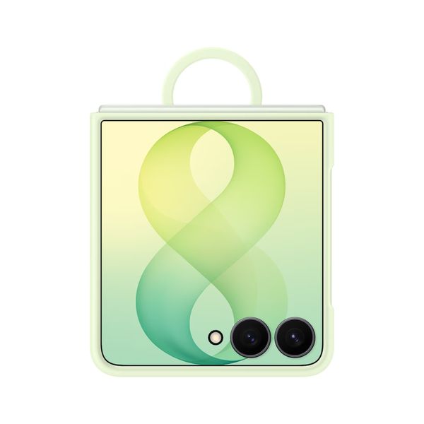 Samsung Coque Silicone Magnet Cover Ring Samsung Galaxy Z Flip 8 - Green