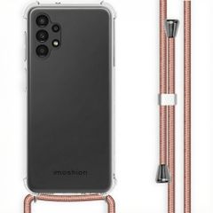 imoshion Coque arrière transparente avec cordon Samsung Galaxy A13 (4G) - Rose Doré