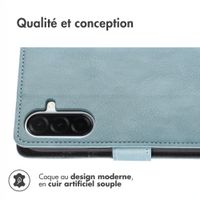 imoshion Étui de télephone portefeuille de luxe Samsung Galaxy A37 (5G) - Bleu clair