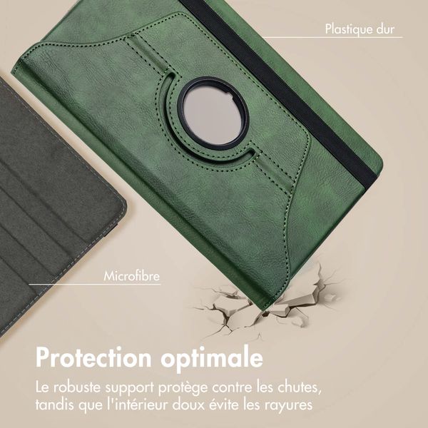 imoshion Coque tablette rotatif à 360° Samsung Galaxy Tab A11 / A9 8.7 pouces - Vert