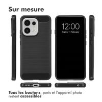 imoshion Coque Brushed Oppo Reno 16 F - Noir