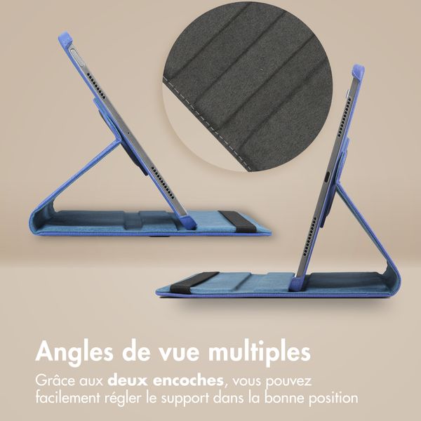 imoshion Coque tablette rotatif à 360° Lenovo Idea Tab - Bleu foncé
