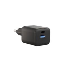 Zens Chargeur compact USB-C / USB-A 30W - Adaptateur secteur - Noir