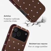 Selencia Coque arrière Vivid Apple iPhone 17 Pro Max - Happy Dots Chocolate