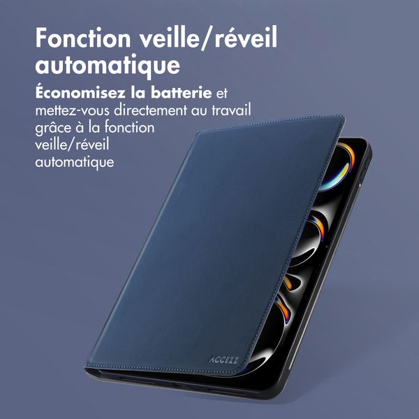 Accezz Coque tablette Classic Apple iPad Pro 13 (2025) M5 / (2024) M4 - Bleu foncé