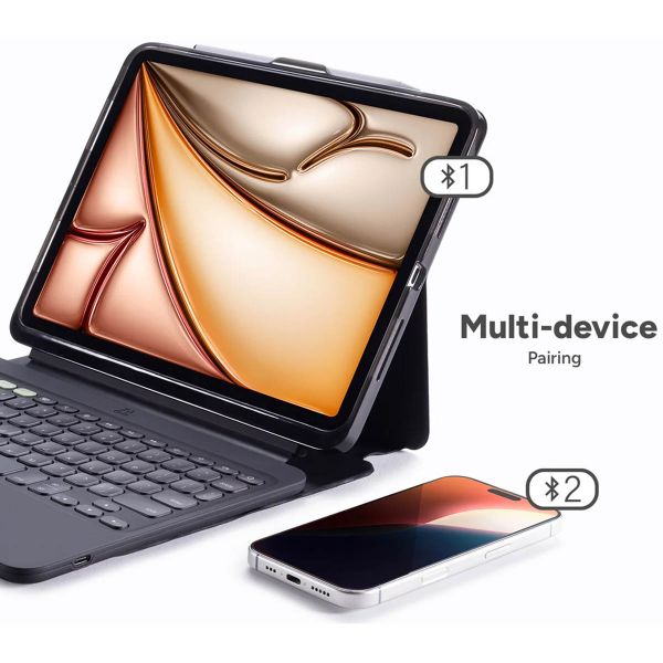 ZAGG Coque clavier tablette Pro Keys 2 Apple iPad Air 13 pouces (2026) M4 / (2025) M3 / (2024) M2 - QWERTY / NL - Noir
