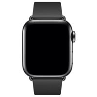 Apple Bracelet Leather Band Modern Buckle Apple Watch | 38/40/41/42 mm - Taille M - Noir