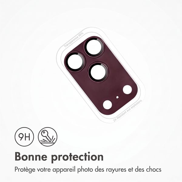 imoshion Protection caméra en verre lot de 2 Apple iPhone 18 Pro / 17 Pro - Plum