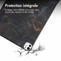 imoshion Coque tablette Design Trifold Apple iPad Pro 11 (2025) M5 / (2024) M4 - Black Marble