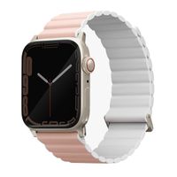 Uniq Bracelet Revix Premium Edition réversible Apple Watch | 44/45/46/49 mm - Blush Pink / White