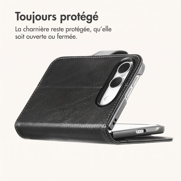 imoshion Étui de télephone portefeuille de luxe Apple iPhone Duo - Noir