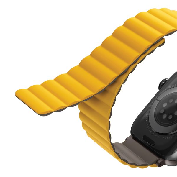 Uniq Bracelet Revix réversible Apple Watch | 44/45/46/49 mm - Mustard / Khaki
