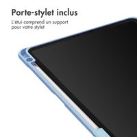 imoshion Coque tablette rigide Trifold Apple iPad 9 (2021) 10.2 pouces / iPad 8 (2020) 10.2 pouces / iPad 7 (2019) 10.2 pouces - Bleu clair