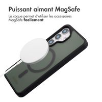 Accezz Coque Givrée Robuste avec MagSafe Samsung Galaxy S25 Ultra - Noir
