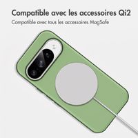 imoshion Coque arrière Color avec Thin MagSafe Ring Google Pixel 9 / 9 Pro - Vert foncé