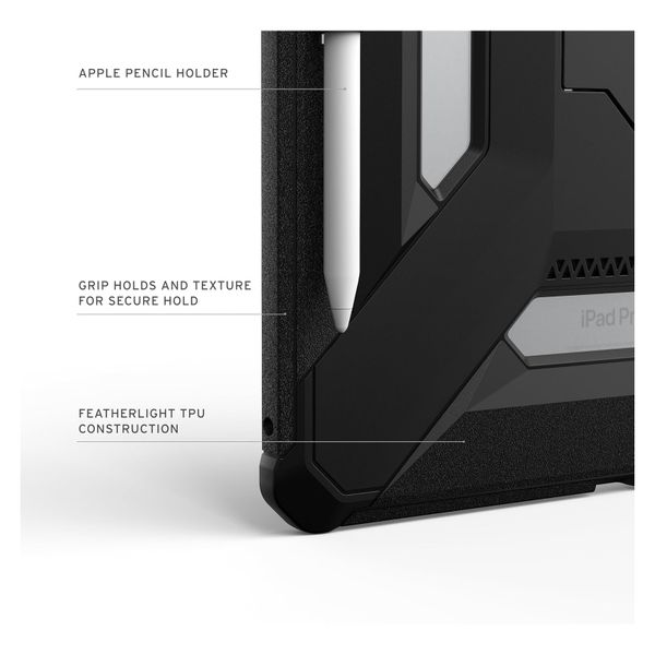 UAG Coque arrière Scout Plus avec support Scout Apple iPad Pro 13 (2025) M5 / (2024) M4 - Black