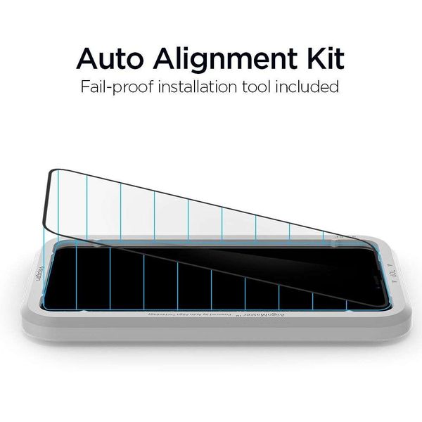 Spigen Protection d'écran en verre trempé AlignMaster Full Cover Apple iPhone 11 Pro Max / Xs Max