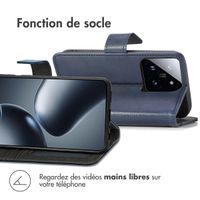imoshion Étui de télephone portefeuille de luxe Xiaomi 14T Pro - Bleu foncé