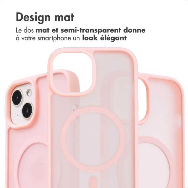 imoshion Coque Color Guard avec MagSafe Apple iPhone 14 / 13 - Rose clair