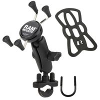 RAM Mounts Support de téléphone X-Grip® U-Bolt pour vélo / scooter / moto - Universel - Petit - Noir