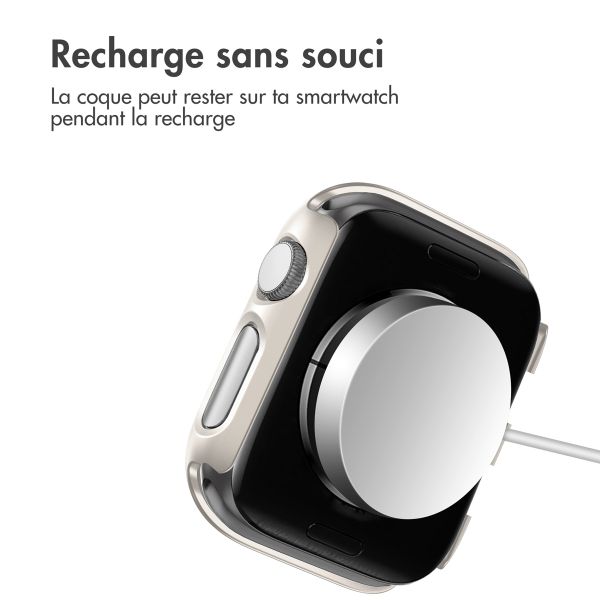 imoshion Coque rigide à couverture complète Apple Watch 1 / 2 / 3 - 42 mm - Lumière stellaire