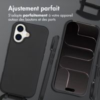 imoshion Coque arrière Color avec cordon amovible et MagSafe Apple iPhone 17 - Noir