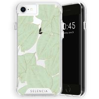 Selencia Coque très protectrice Zarya Fashion Apple iPhone SE (2022 / 2020) / 8 / 7 / 6(s) - Gold Green Botanic