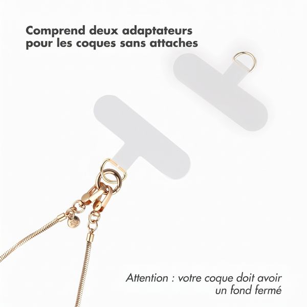 Selencia Sleek Chain (cordon court 115 cm) - Gold